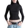 Blusa Feminina Volcom Manga Longa Mock Neck PRETO-VLTS020048- -1-